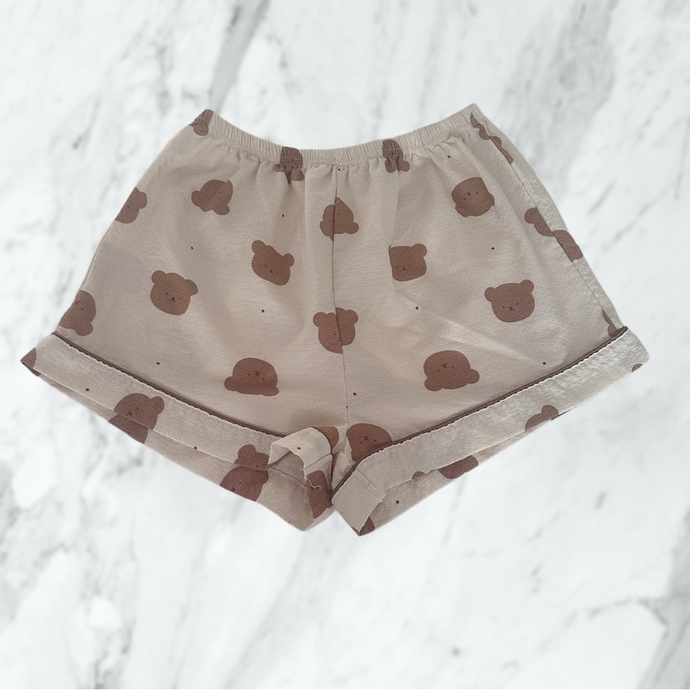 Bear Print Shorts